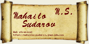 Mahailo Sudarov vizit kartica